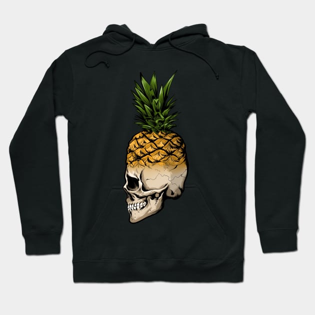 Pineapple Skull Hoodie by Black Tee Inc